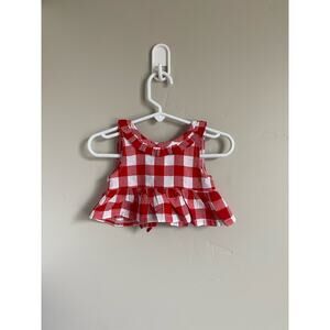 Checkered Baby Girl Top/vest